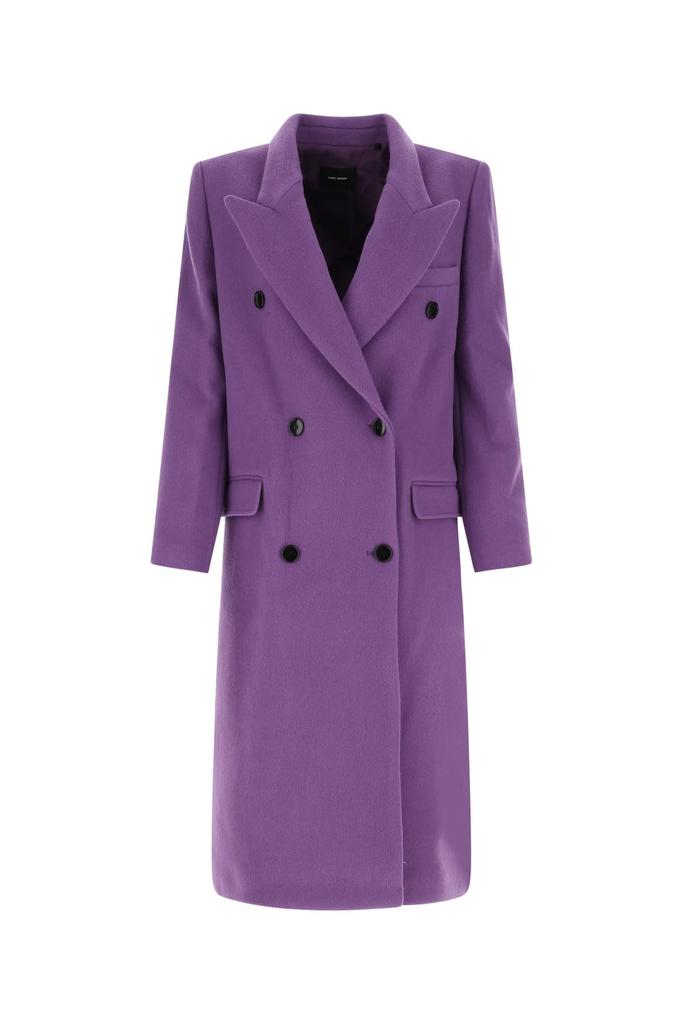 コート Isabel Marant Purple wool blend Enarryli coat Isabel Marant Purple Wool Blend Enarryli Coat - Jackets