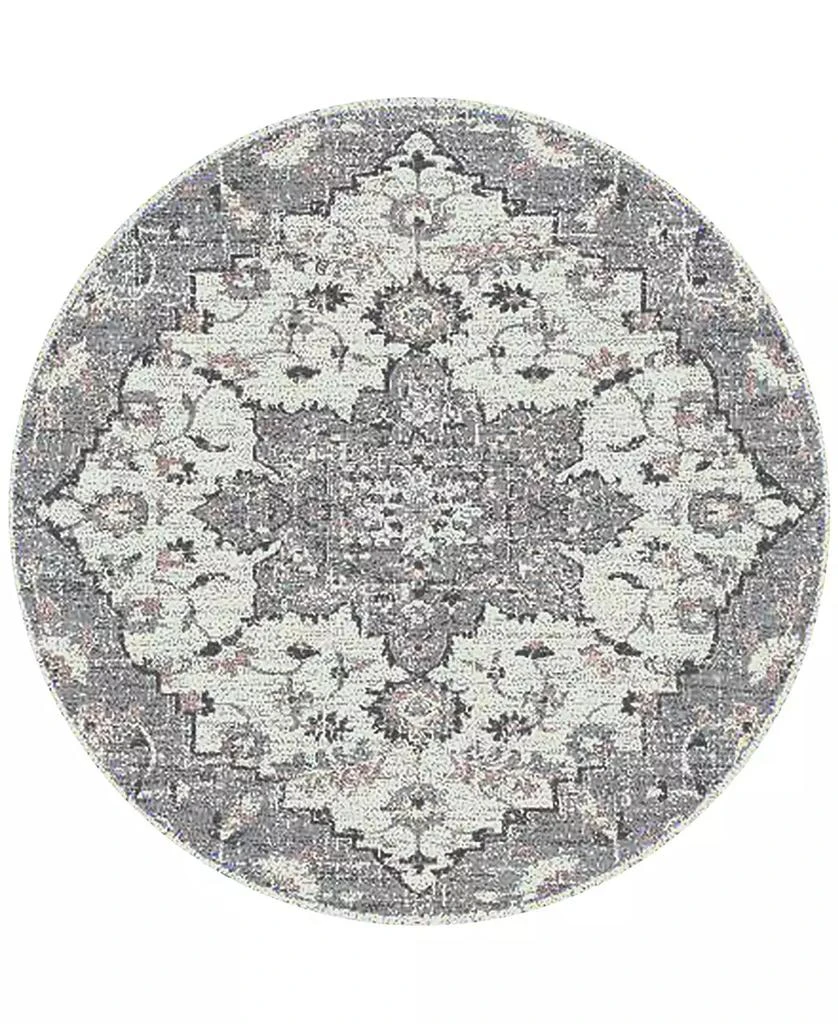 Amer Rugs Montana Herris 7'6" x 7'6" Round Area Rug 1