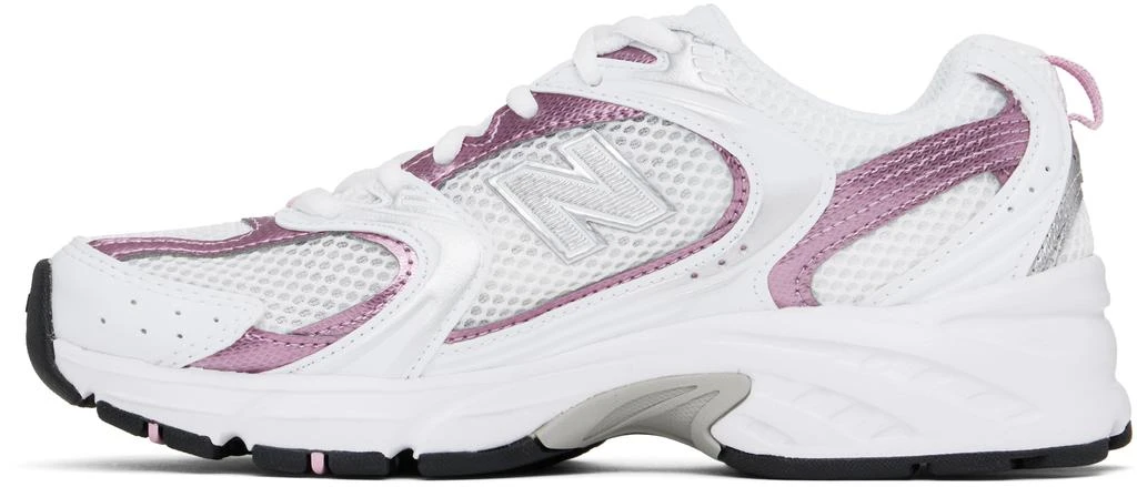 New Balance White & Pink 530 Sneakers 3