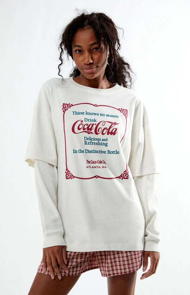 Coca Cola By PacSun Double Layered Long Sleeve T-Shirt 1