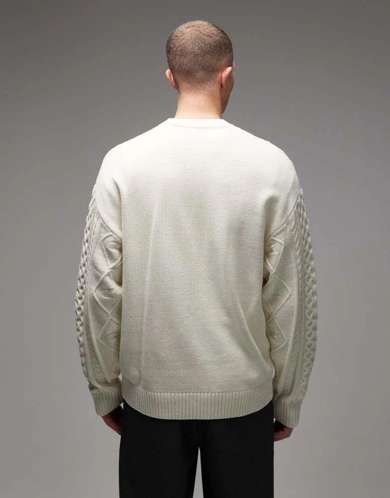 Carhartt WIP Carhartt WIP shawn knitted jumper in off white 3