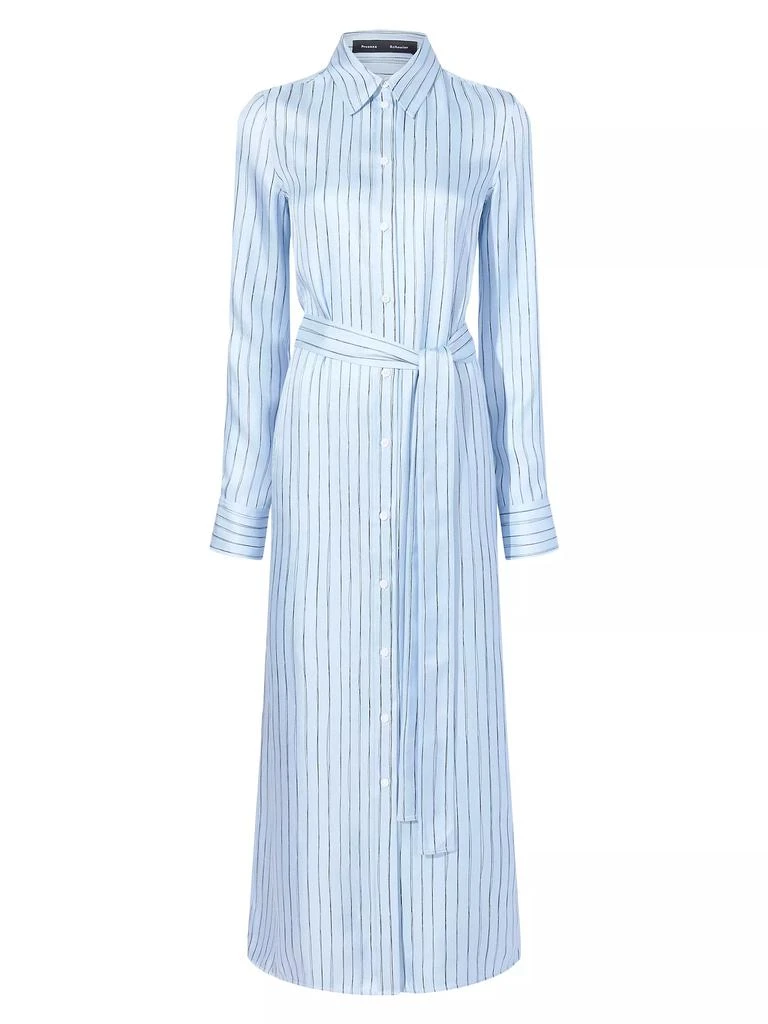 Proenza Schouler Hannah Stripe Silk Twill Shirtdress 1