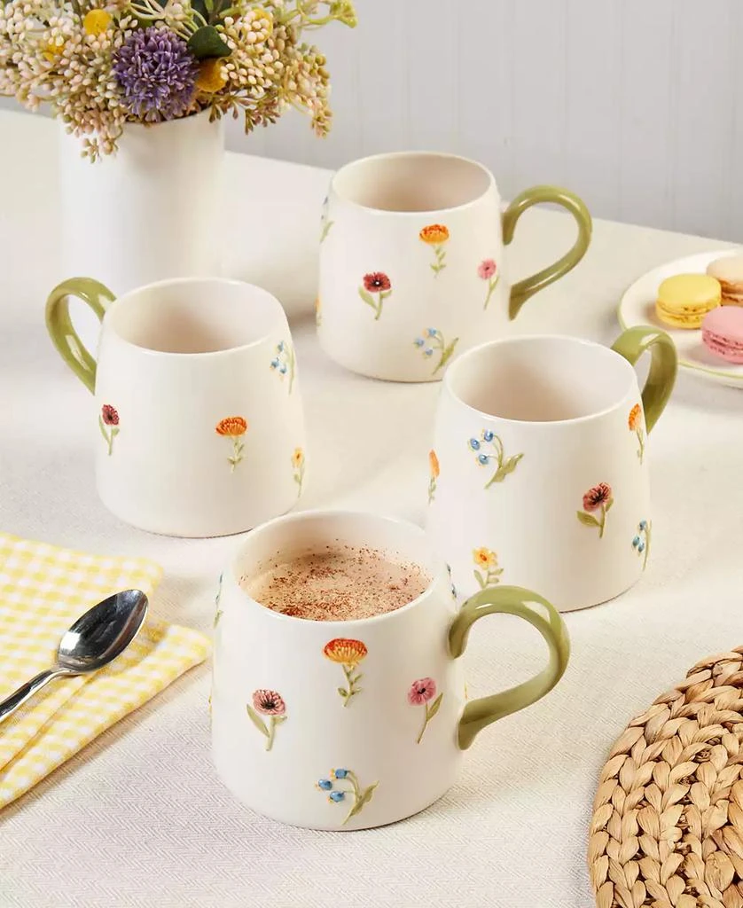 Haven Floral Mugs, Set of 4, Exclusively at Macy
s 5