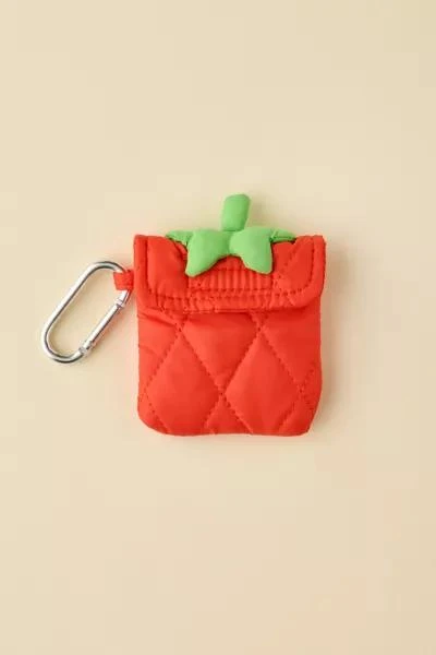 Urban Outfitters UO Tomato Quilted Earbud Case 2