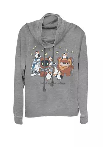 Star Wars Wars Cutest Characters In The Galaxy Cowl Neck Graphic Pullover