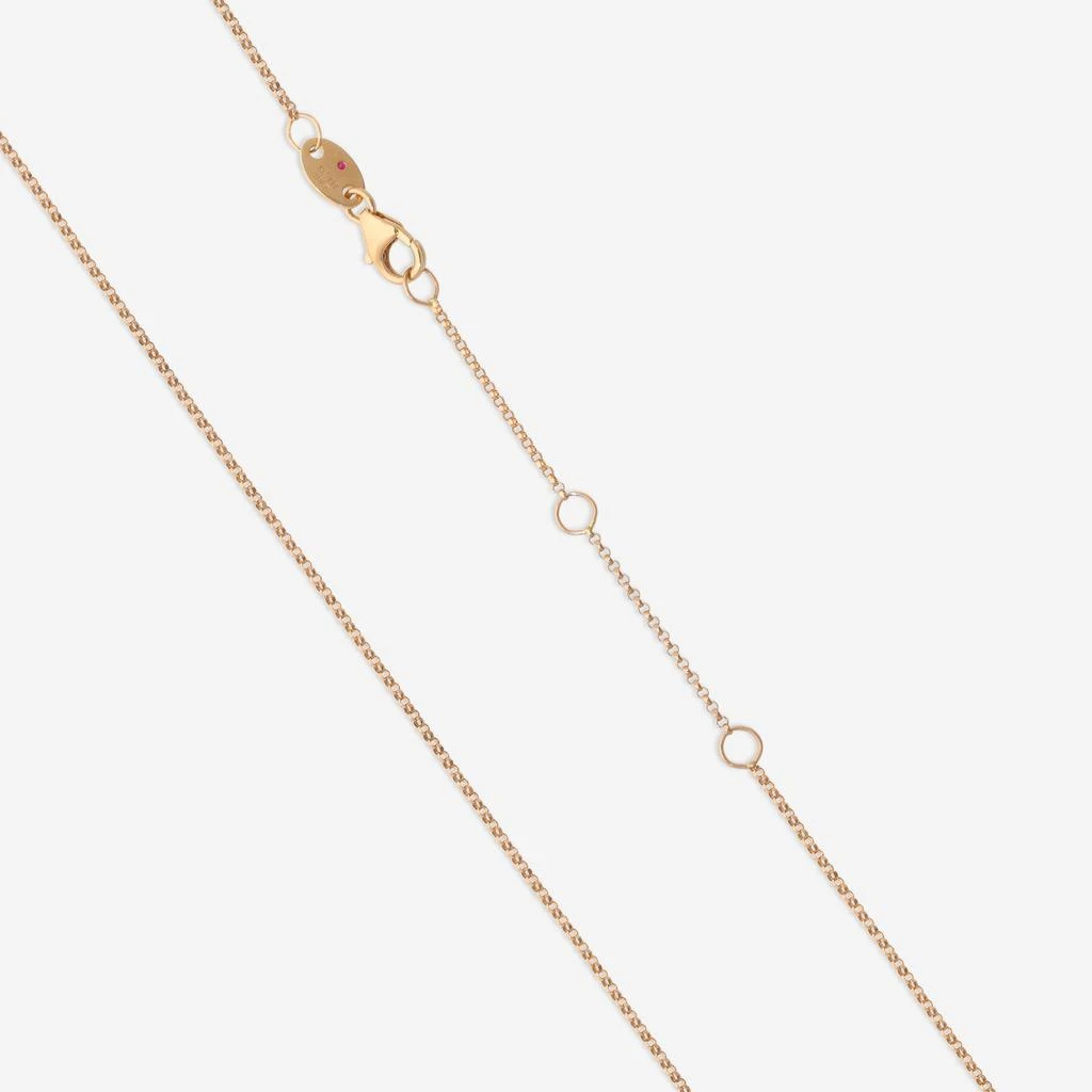 Roberto Coin Roberto Coin Domino 18K Rose Gold Diamond Pendant Necklace 8883335AX17X-copy 3