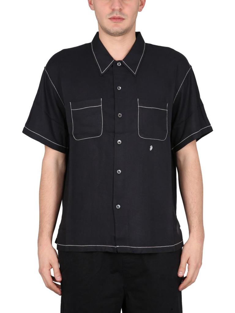 STUSSY CONTRAST PICK STITCHED SHIRT - Shirts - BeyondStyle