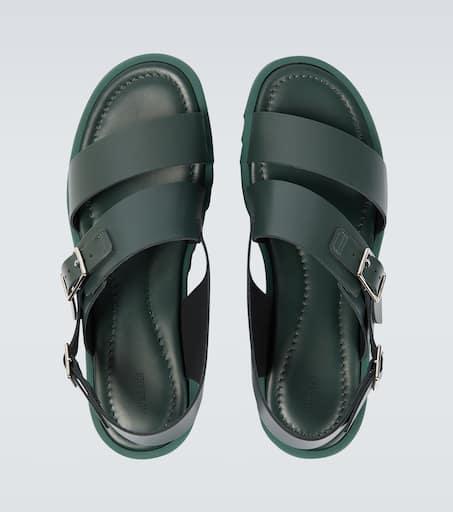 AURALEE×FOOT THE COACHER LEATHER SANDALS Shop x Foot The Coacher leather sandals on Sale at