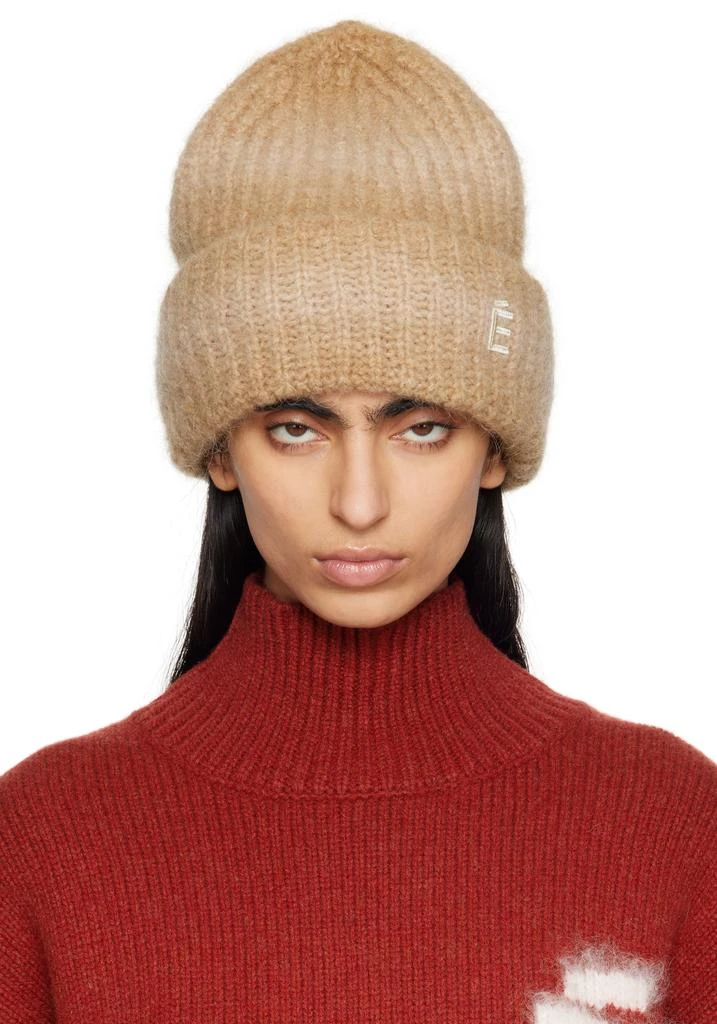 Alpaca tan beanie Slouch Alpaca Beanie – USA-made alpaca beanie hat – Fluff Alpaca main image 2