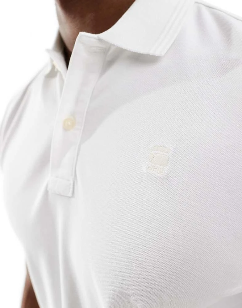 G-Star G-Star dunda slim fit polo shirt in white 2
