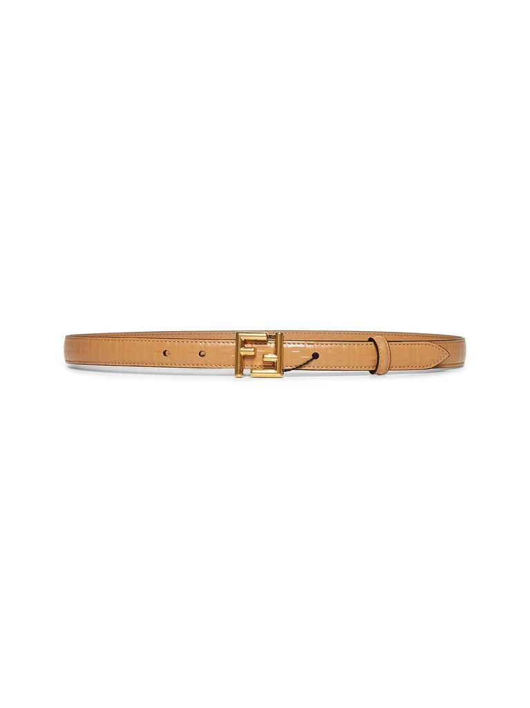 Fendi FENDI | Beige leather FF belt | Women | 95 - Belts  display picture 1