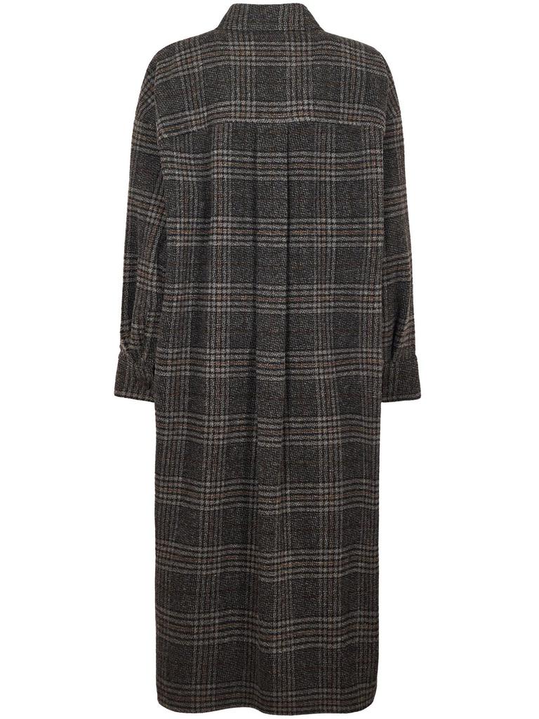 Isabel Marant Étoile Gislene Checked Long Coat – On Sale Now with
