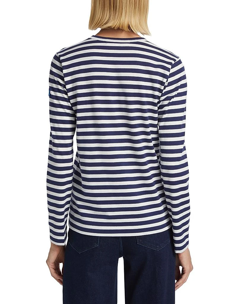 Comme des Garcons Long-Sleeve Striped Cotton T-Shirt 4