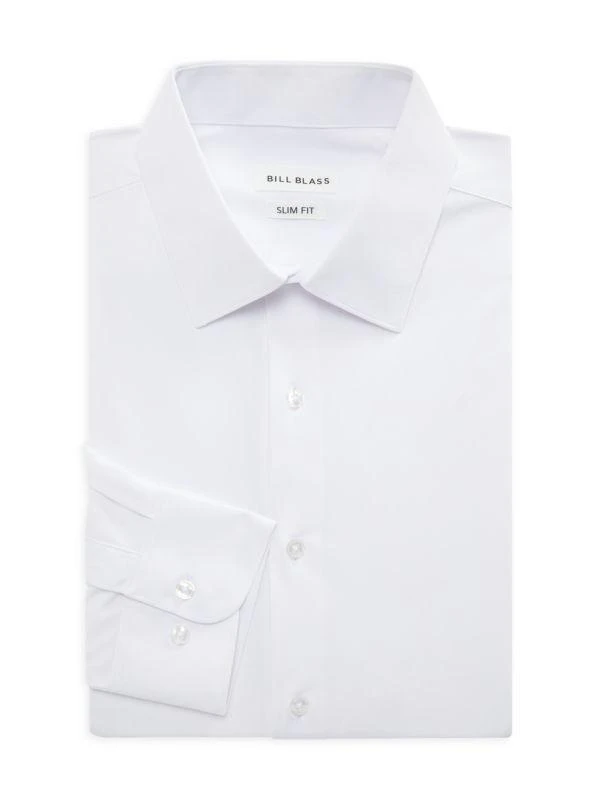 Bill Blass Solid Slim Fit Dress Shirt 1