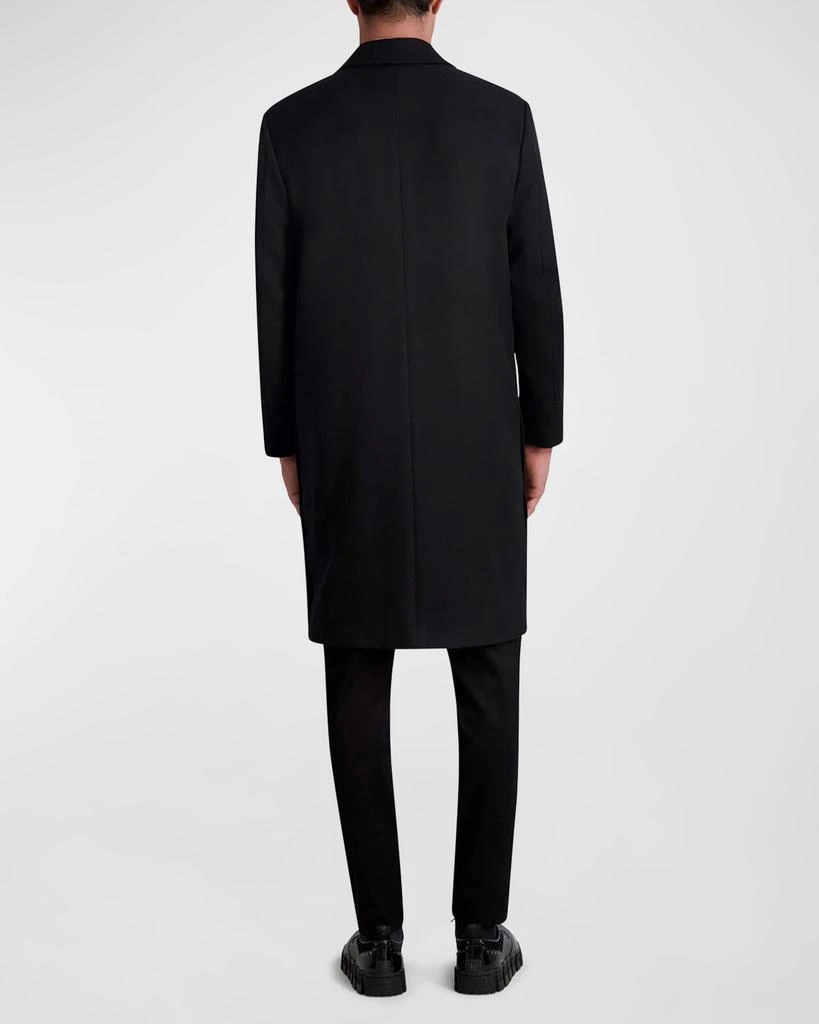 Karl Lagerfeld Paris Men's One-Button Top Coat 4