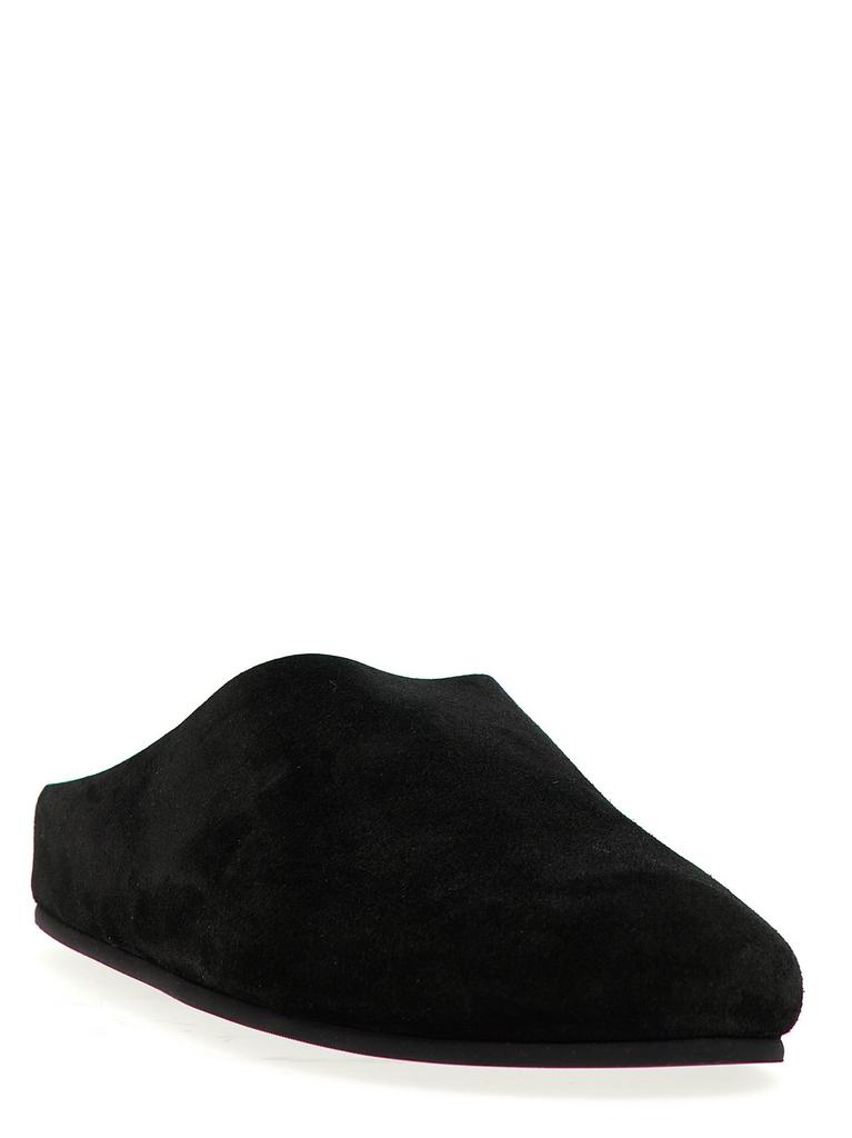 【THE ROW】ヒューゴ・ミュールズ THE ROW Hugo Suede Easy Mules | Neiman Marcus