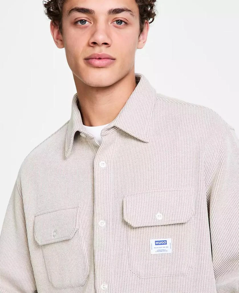 Hugo Boss Men's Oversized-Fit Ekynone Overshirt 2