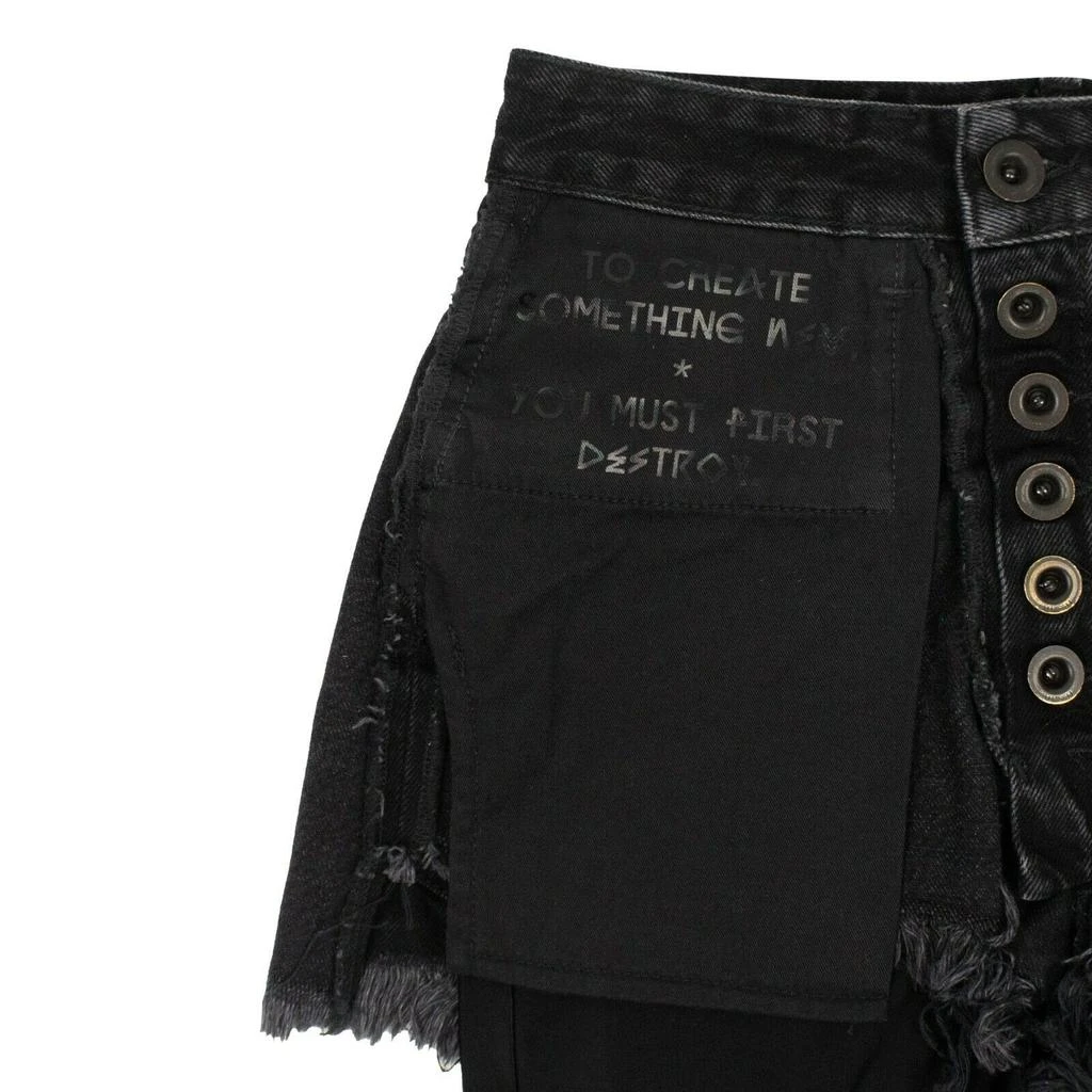 Unravel Project Reverse Shorts Laye Stretch Leggings - Black 4