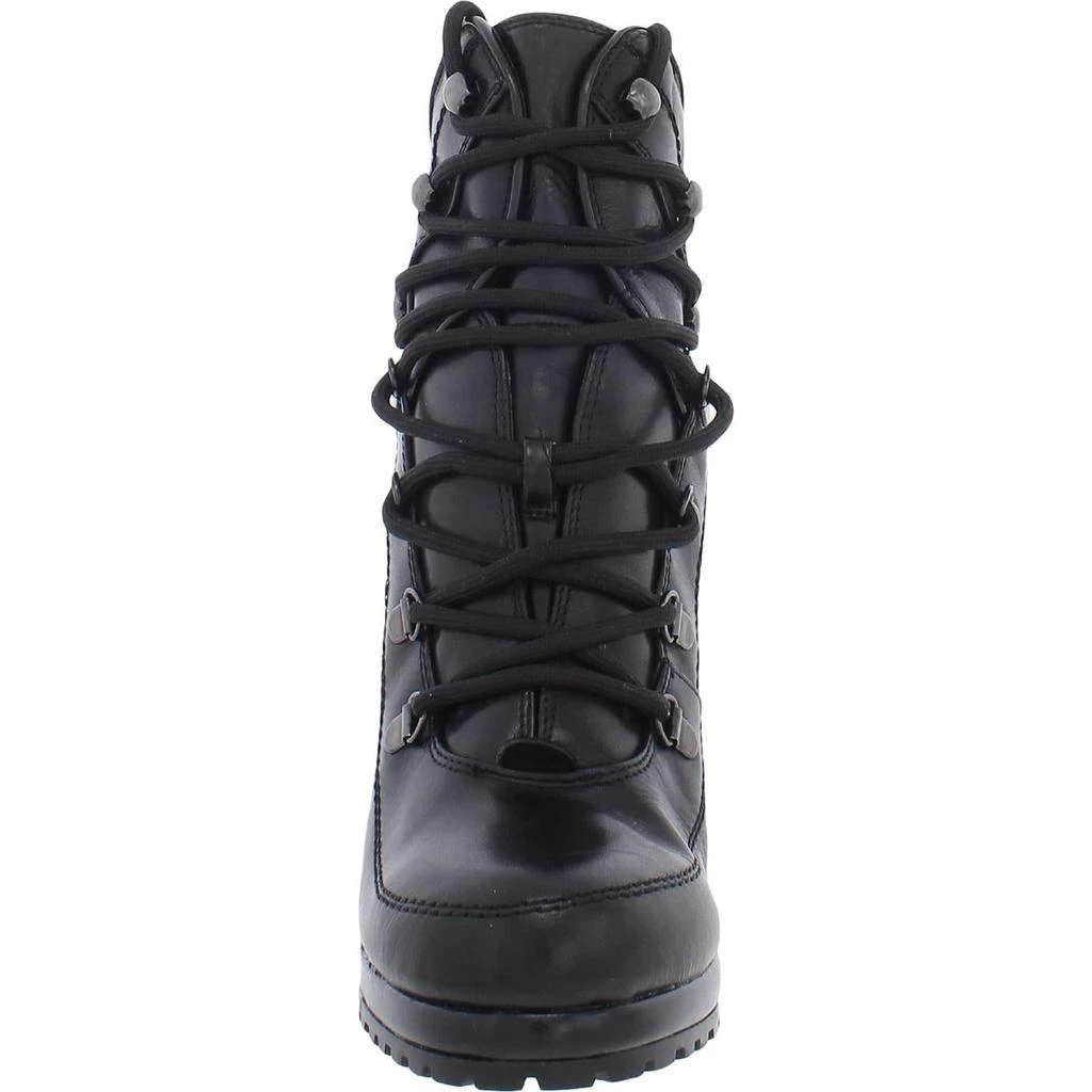 DKNY Lenni Womens Lace-Up Lace Up Platform Boots 5