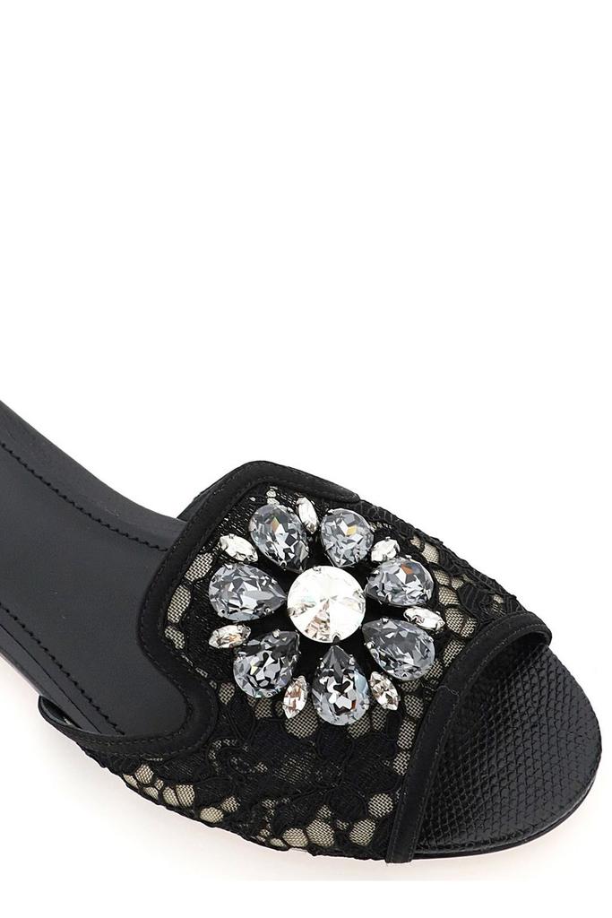 Dolce & Gabbana Dolce & Gabbana Bianca Lace Detailed Sandals