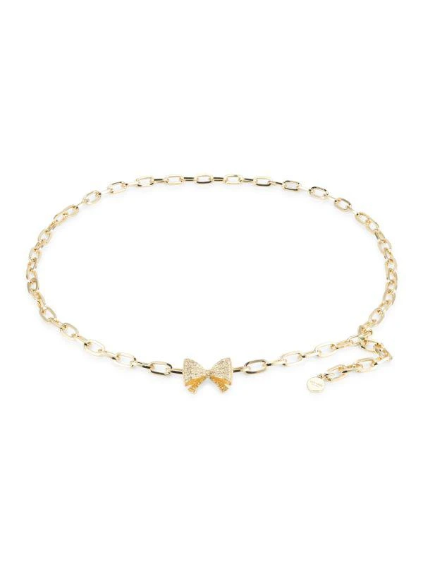 Kate Spade Bow Goldtone Link Chain Belt 1