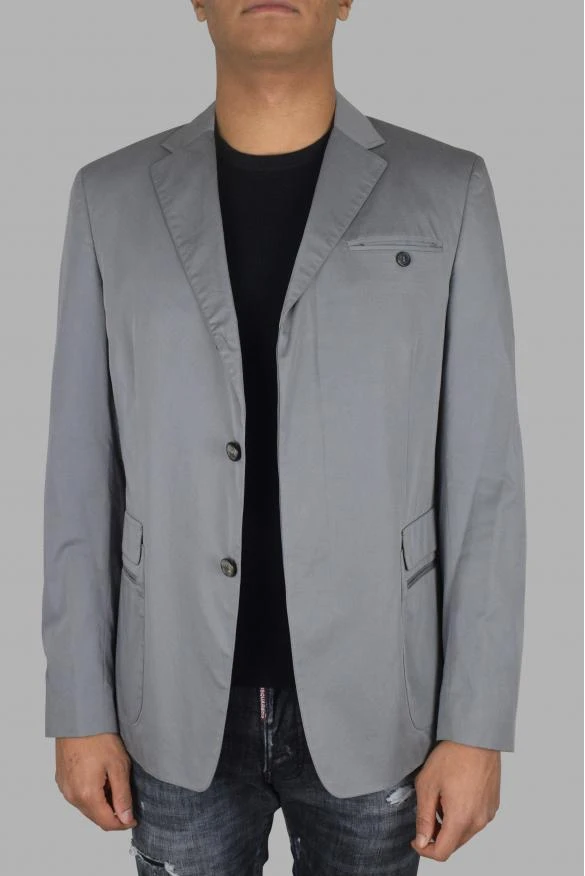 Prada Men's luxury jacket prada jacket in gray cotton 2