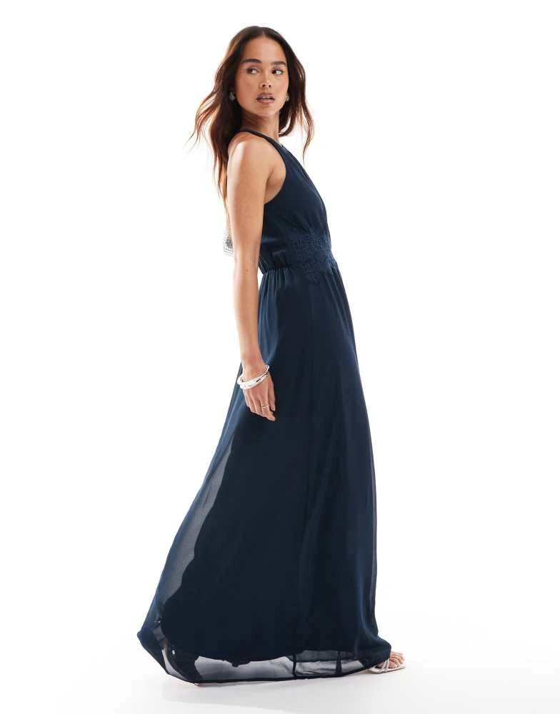 vila bridesmaid dresses MissJophiel Corset Lace Up Back Tulle Midi Dress with Removable Tie Straps