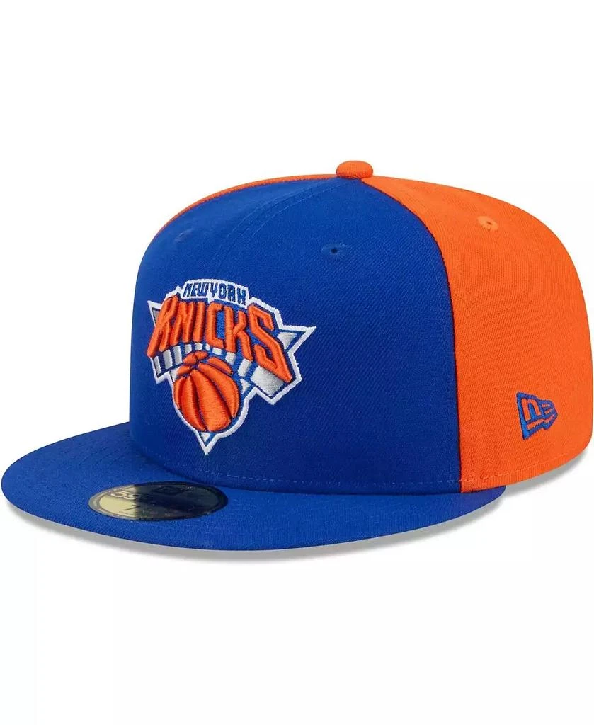 New Era Men's Blue, Orange New York Knicks Gameday Wordmark 59FIFTY Fitted Hat 4