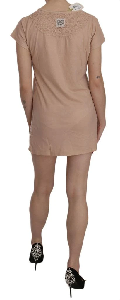 PINK MEMORIES MEMORIES Lace Short Sleeve Shift Mini Women
s Dress 3