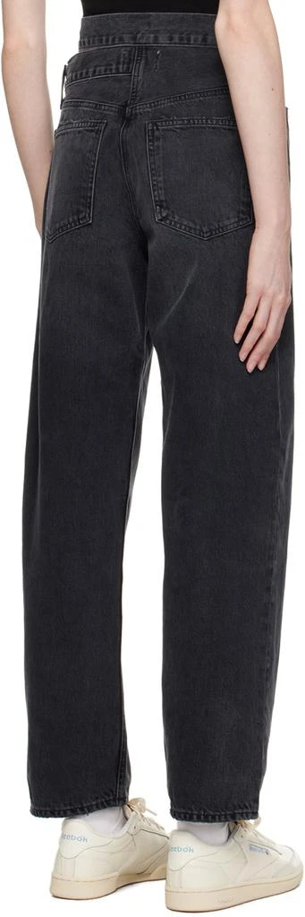 AGOLDE Black Broken Waistband Jeans 3