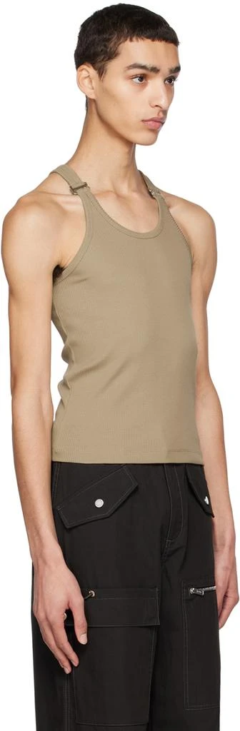 Dion Lee Khaki E-Hook Tank Top 2