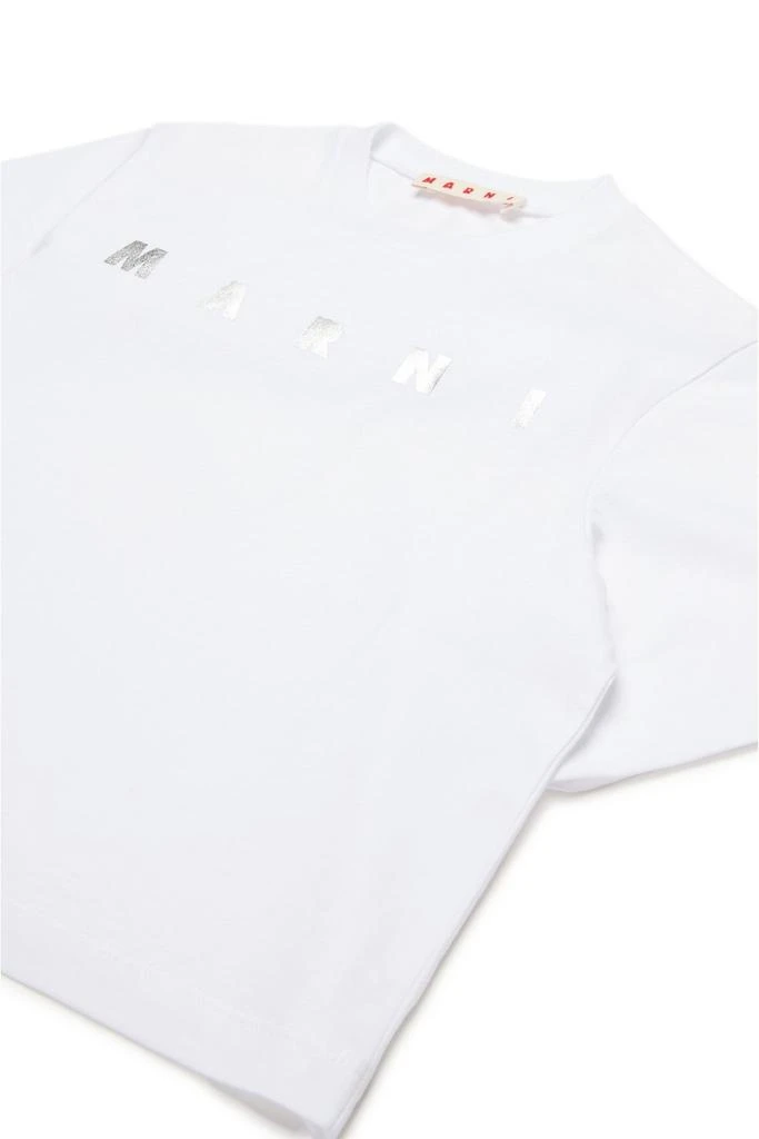 Marni Kids Marni Kids Logo Printed Cropped T-Shirt 3