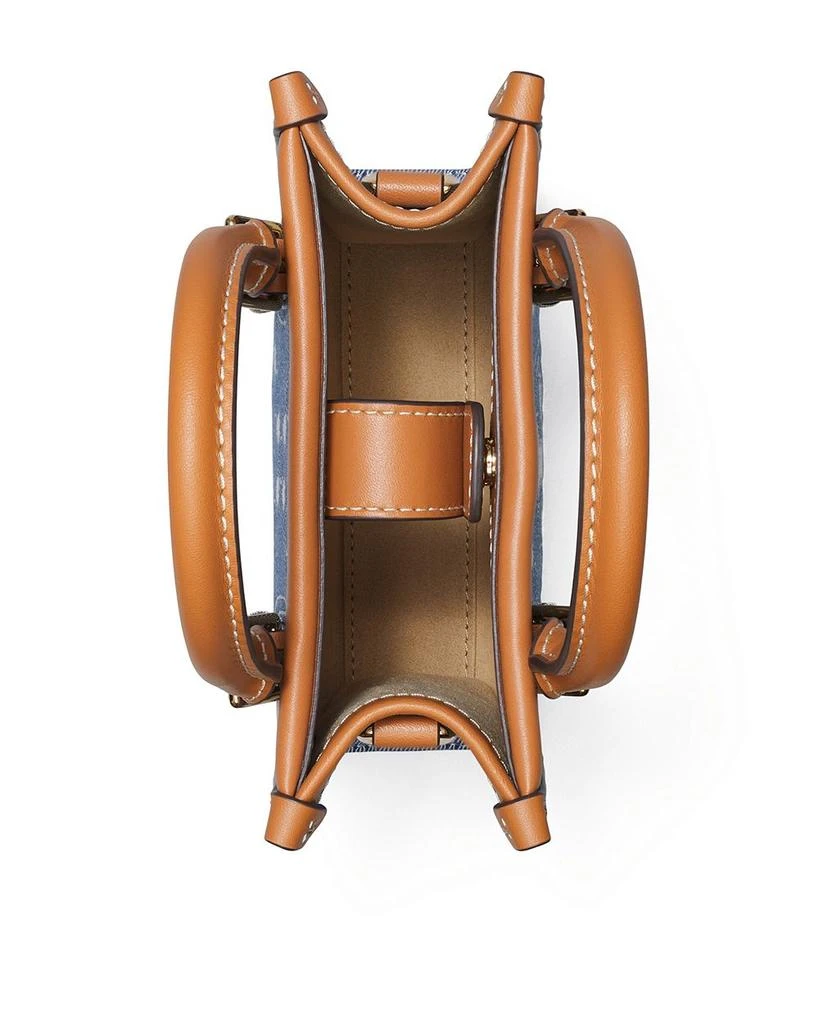 Tory Burch Mini T Monogram Denim Tote 3