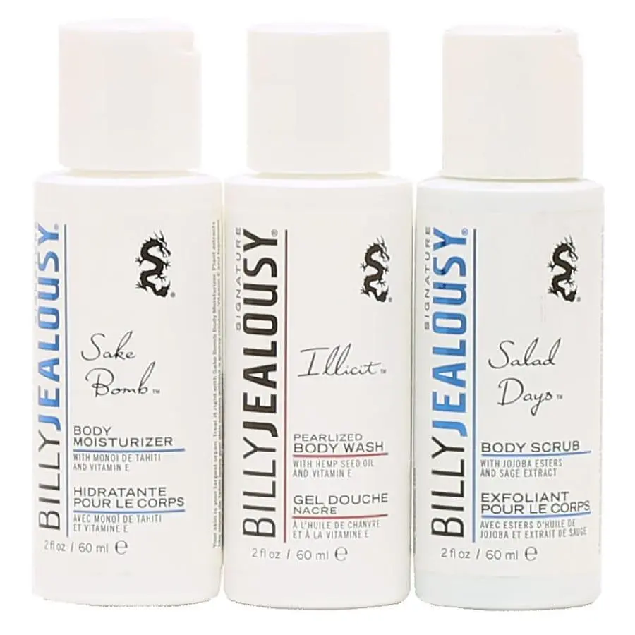 Billy Jealousy Cleanser, Moisturizer, Body Wash Set