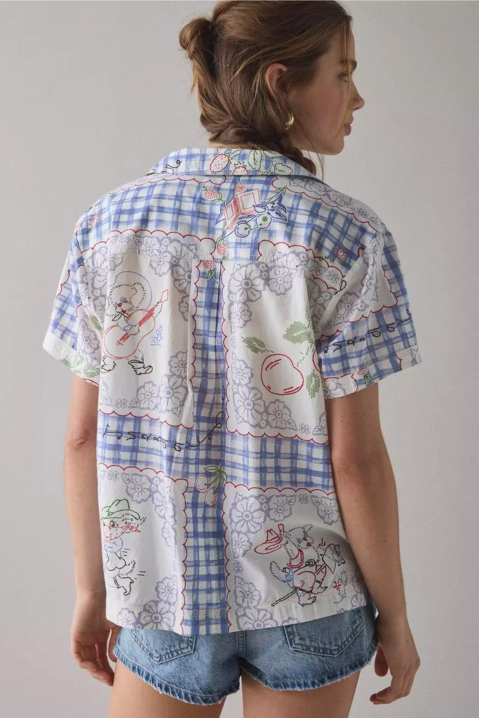 BDG BDG Asher Printed Souvenir Short Sleeve Button-Down Shirt 4
