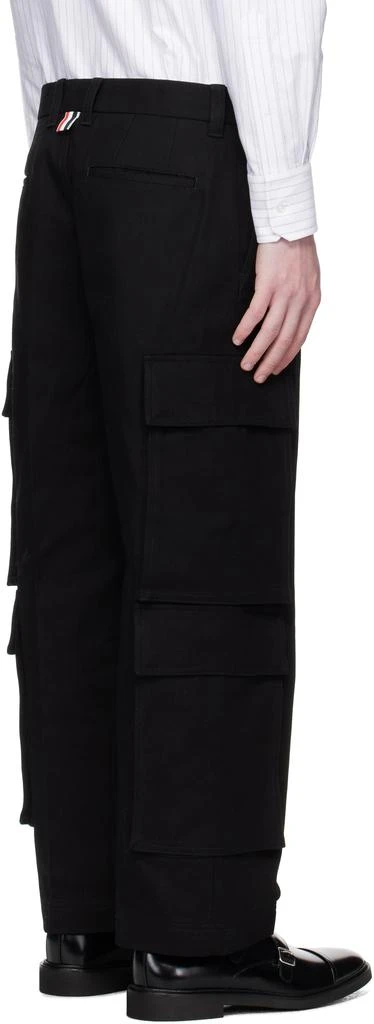 Thom Browne Black Washed Cotton Utility Chino Cargo Pants 3