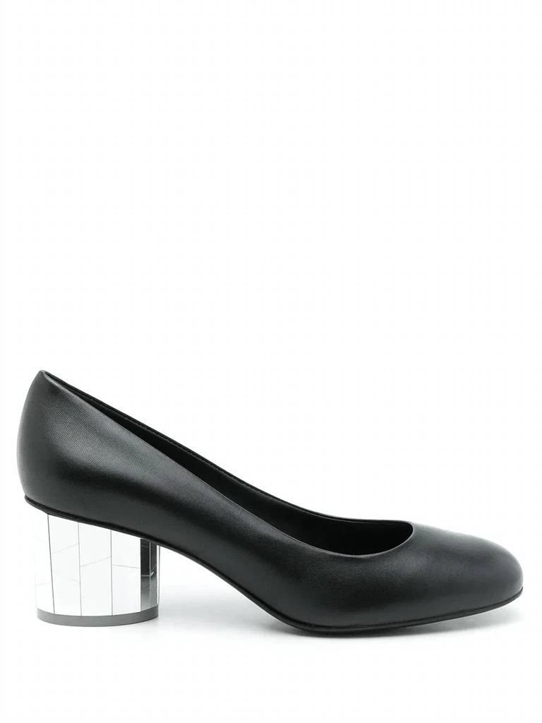 Salvatore Ferragamo Women
s Farrah Slip-On Leather Pumps In Black 1