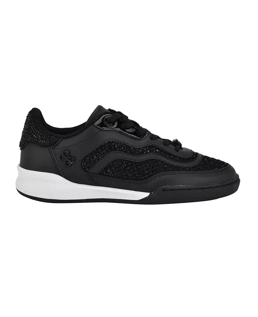 GUESS Women's Pritie Quattro Rhinestone Lace-Up Sneakers 2