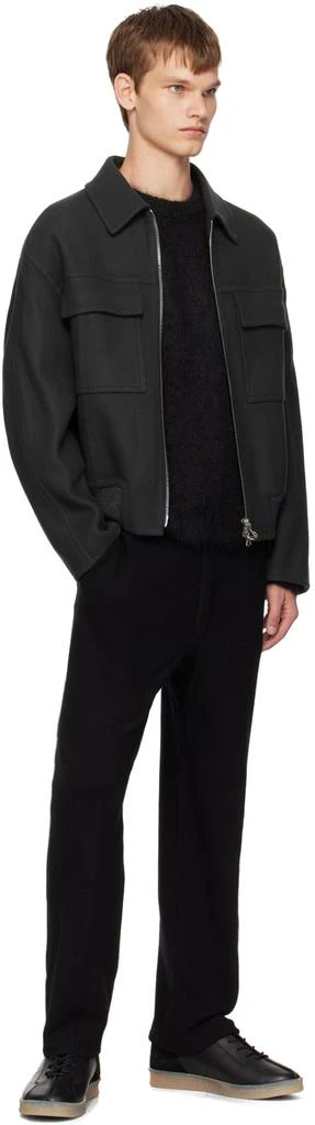 Solid Homme Black Crewneck Sweater 4