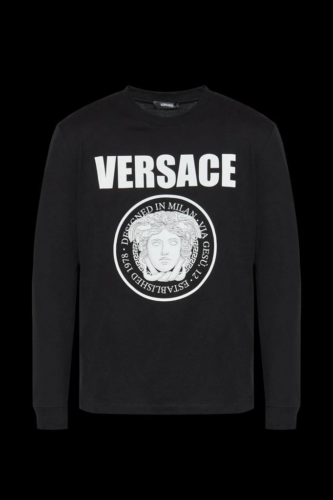 Versace Versace Long Sleeved Crewneck T-Shirt 1