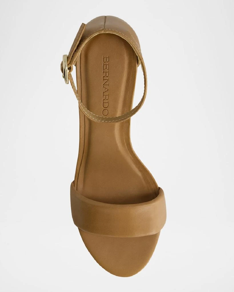 Bernardo Bowie Leather Ankle-Strap Sandals 5