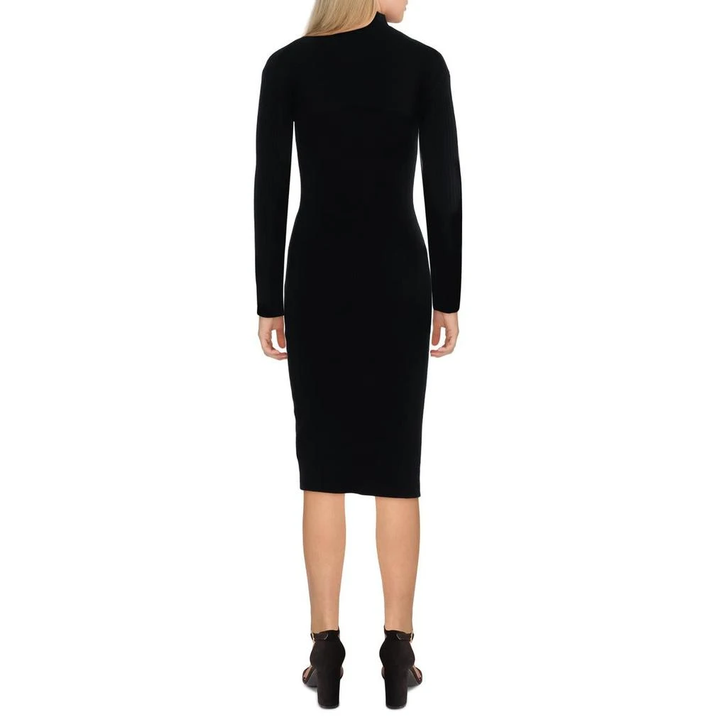 Betsey Johnson Womens Knee Length Ribbed Sweaterdress 2