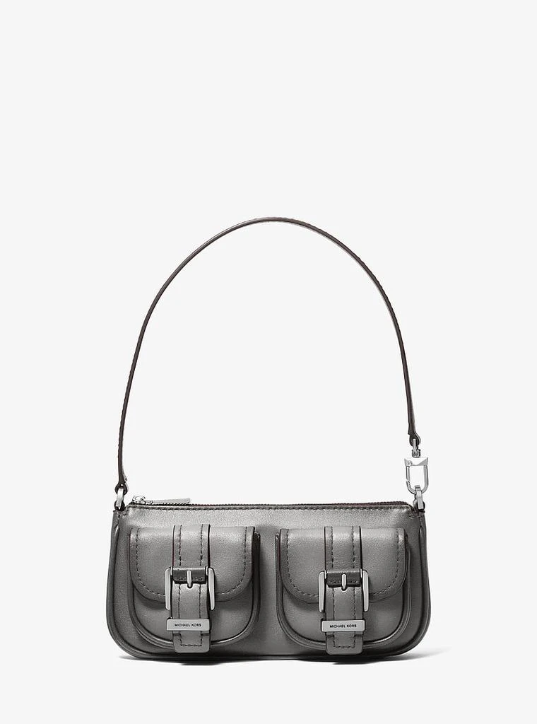 Michael Kors Zoe Small Burnished Leather Pochette
