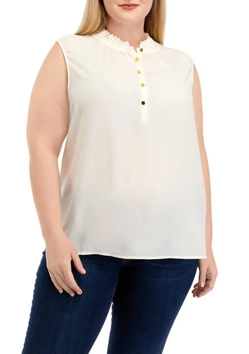 Premise Plus Size Woven Top 1