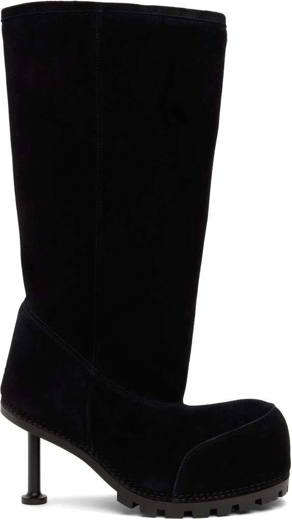 Balenciaga Black Alaska Fur 90mm High Boots 1