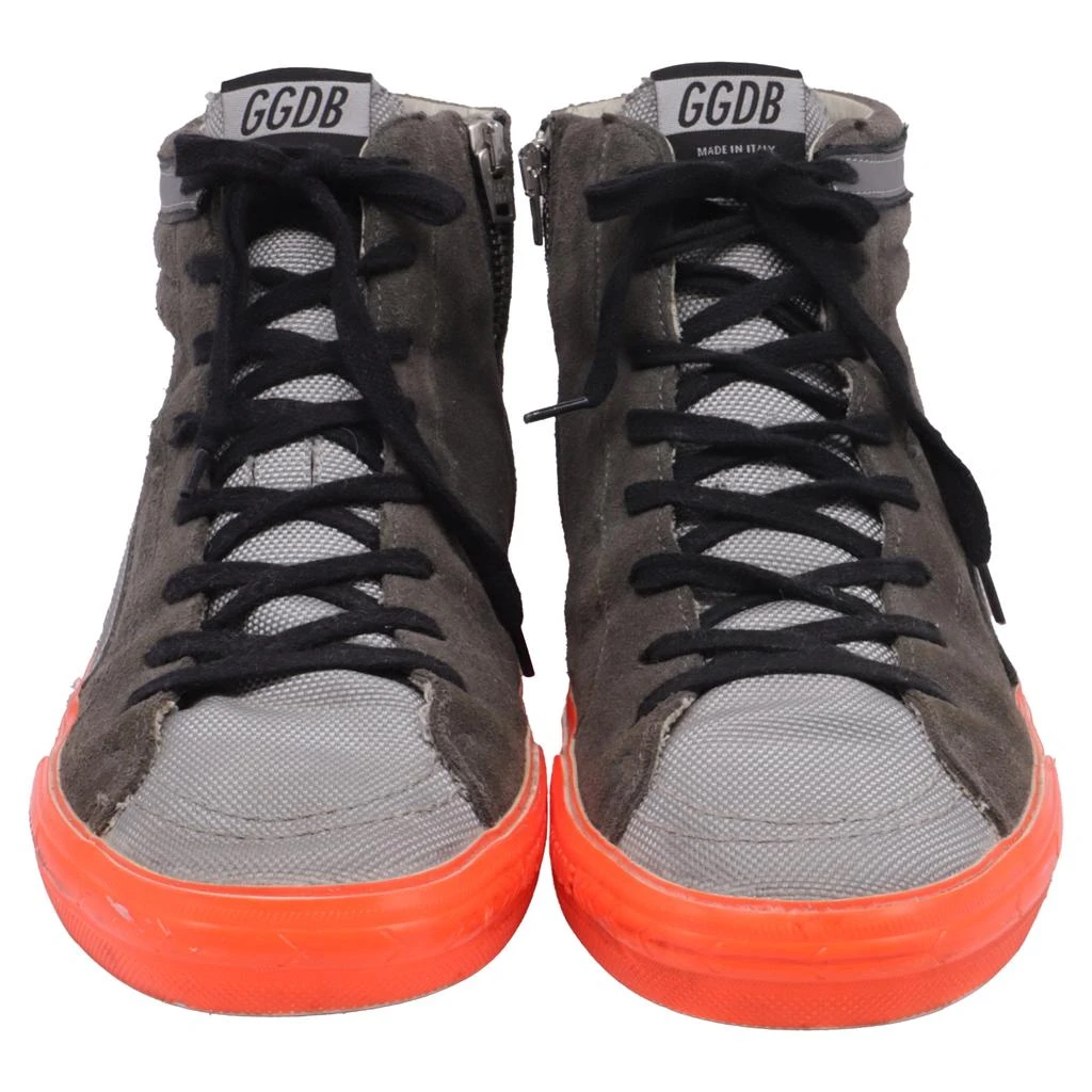 Golden Goose Slide High-Top Sneakers in Grey Suede 2