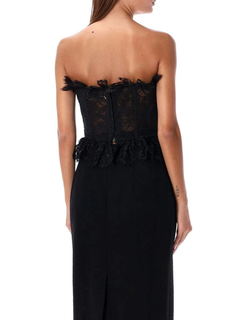 Alessandra Rich Alessandra Rich Bow Lace Bustier Top 2