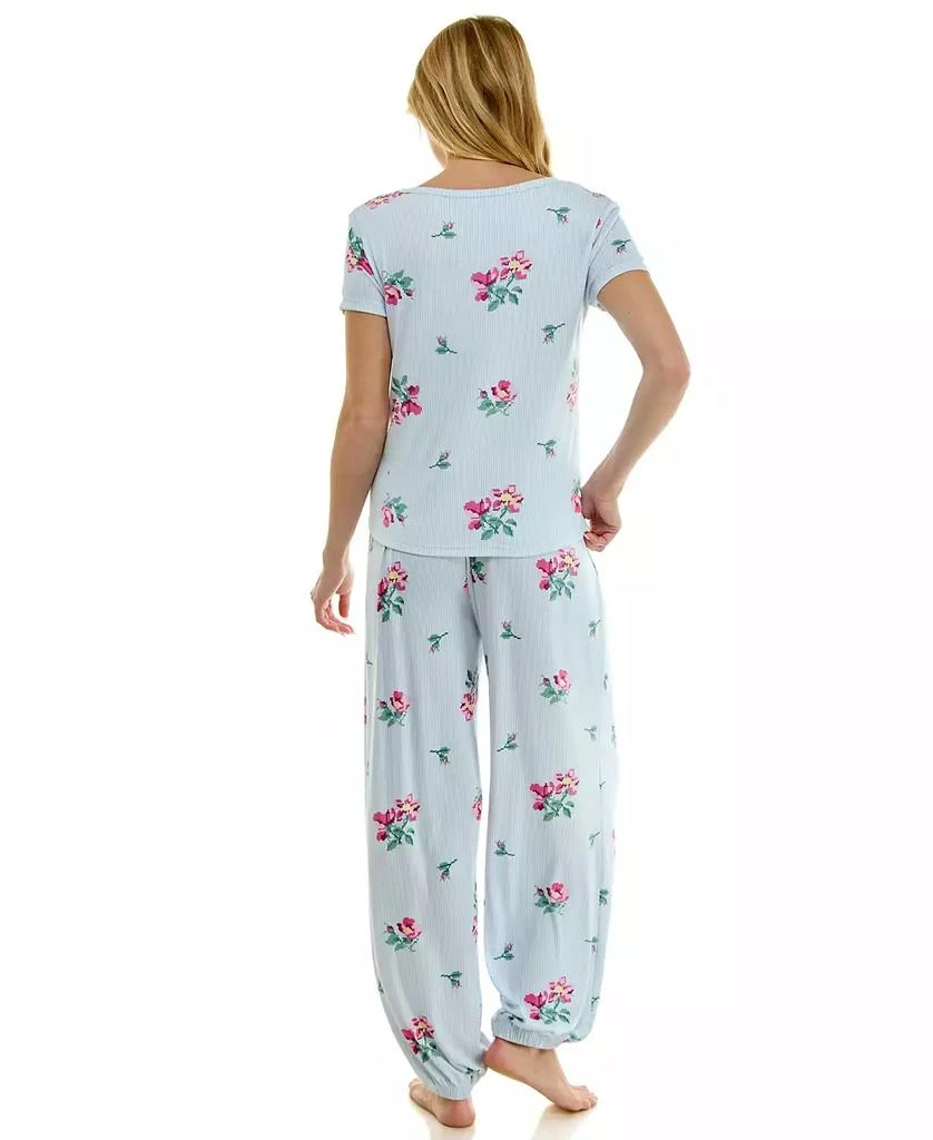 Roudelain Women
s Short-Sleeve T-Shirt 
Balloon Pants, 2-Piece Pajama Set 8