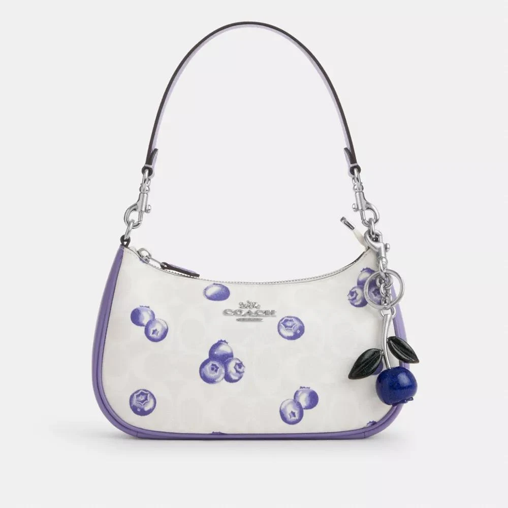 Coach Glitter Blueberry Bag Charm 2