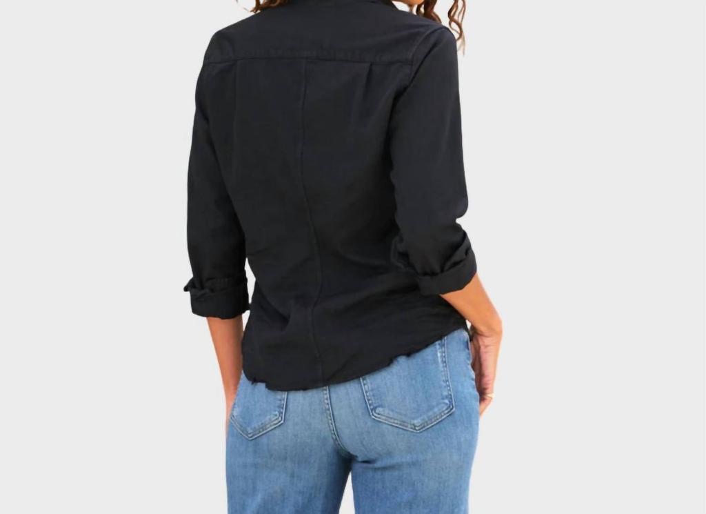 Frank & Eileen Barry Button Up Shirt In Black